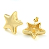 Rack Plating Brass Star Stud Earrings EJEW-P242-05G-2