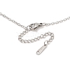 304 Stainless Steel Twist Stick Pendant Cable Chain Necklaces NJEW-H044-08P-3