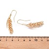 Wheat Brass Dangle Earrings KK-A227-24G-3