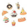 40Pcs 8 Styles Alloy Enamel Pendants PALLOY-CJ0001-159-10