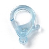 Transparent Plastic Lobster CLaw Clasps KY-H005-A02-3