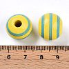 Easter Theme Printed Wood Beads WOOD-T032-22N-3