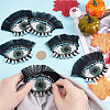 Evil Eye with Eyelash Appliques DIY-WH0401-32-3