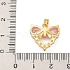 Rack Plating Brass Cubic Zirconia Pendants KK-U035-12G-3