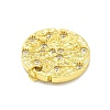 Rack Plating Brass Micro Pave Cubic Zirconia Pendants KK-D359-27G-2