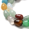 Natural & Synthetic Mixed Gemstone Beads Strands G-B106-A30-01-4