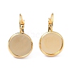 304 Stainless Steel Leverback Earring Settings LS-X-STAS-F191-03G-14mm-2