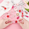   DIY Beadable Keychain Making Kit DIY-PH0017-44-3