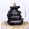 Ceramics Decorative Backflow Incense Burner Stone Style Incense Holders Decoration Gift JX853A-2