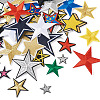 Star Computerized Embroidery Polyester Iron On Patches PATC-TAC0001-02-3