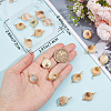Beebeecraft 20Pcs Natural Trumpet Shell Bead Connector Charms FIND-BBC0003-12-3