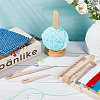  1 Set Wooden Big Eye Knitting Needles DIY-NB0009-58-4