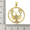 Real 18K Gold Plated Brass Micro Pave Cubic Zirconia Pendants KK-R159-37G-3