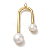 ABS Imitation Pearl Pendants STAS-P371-014G-1