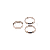 3Pcs 316 Stainless Steel Grooved Finger Ring Settings FIND-WH0105-09A-P-2