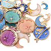  50Pcs 25 Styles Alloy Enamel Pendants ENAM-TA0001-52-2