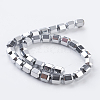 Electroplate Non-magnetic Synthetic Hematite Beads Strands G-F534-A-2