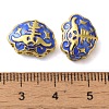 Rack Plating Brass Enamel Beads KK-P276-36G-3