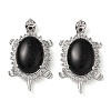 Natural Obsidian Pendants G-A095-04P-05-1