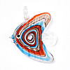 Handmade Gold Sand Lampwork Big Pendants LAMP-T023-06A-1