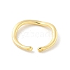 Brass Open Cuff Ring Components KK-G518-06G-02-2