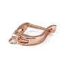 6Pcs Brass Hoop Earring Findings KK-WH0047-52RG-2