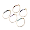 Natural Cultured Freshwater Pearl Beaded Bracelets BJEW-JB05491-1