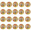 Half Round/Dome Tree Pattern Glass Flatback Cabochons for DIY Projects GGLA-YW0001-14F-1