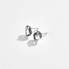 Anti-Tarnish Rhodium Plated 925 Sterling Silver Stud Earrings STER-BB72164-5