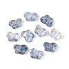 Spray Painted Transparent Acrylic Beads OACR-N149-01A-1