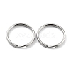 Non-Tarnish 304 Stainless Steel Split Key Rings STAS-Q314-02B-P-1