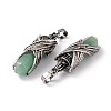 Natural Green Aventurine Pointed Pendants G-H281-01I-3