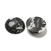 Natural Black Zebra Jasper Cabochons G-C115-02B-19-2