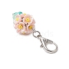 Resin & Glass Beaded Pendant Decorations HJEW-MZ00168-6