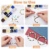 SUPERFINDINGS Graduate Theme Acrylic Beaded Stretch Bracelet with Alloy Enamel Charms DIY Making Finding Kit DIY-FH0006-73-4