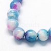 Natural Dyed Persian Jade Gemstone Bead Strands X-G-R271-8mm-XP19-2