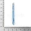 Electroplated Natural Quartz Pendants G-P315-B01-10G-3