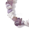 Rhombus Natural Gemstone Stretch Bracelets for Women BJEW-JB10997-01-3