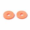 Flat Round Handmade Polymer Clay Beads CLAY-R067-10mm-11-6