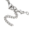 Non-Tarnish 304 Stainless Steel Dolphin Link Chain Bracelet BJEW-JB09893-3