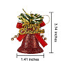 2 Sets 12Pcs Plastic Merry Christmas Bell Pendant Decorations sgHJEW-SZ0001-03-2