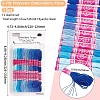 12 Skeins 6-Ply Polycotton(Polyester Cotton) Embroidery Floss DIY-CY0002-94D-2