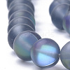 Synthetic Moonstone Beads Strands G-S283-01-8mm-3