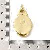 Rack Plating Brass Micro Pave Cubic Zirconia with Sea shell Pendants KK-Q795-15A-G-3