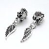Wing Alloy European Dangle Charms X-MPDL-L010-09-1