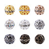 Cheriswelry 80Pcs 8 Colors Alloy Rhinestone Beads FIND-CW0001-12-9