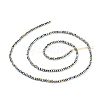 Electroplate Glass Beads Strands X-EGLA-F149-FP-09-4