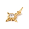 925 Sterling Silver Pave Clear Cubic Zirconia Star Charms STER-K181-01C-G-2