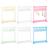   6 Sets 6 Styles Acrylic Earring Display Stands EDIS-PH0001-71-1