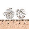 Brass Micro Pave Cubic Zirconia Stud Earring Findings CU-CBAA5EE-04P-02-3
